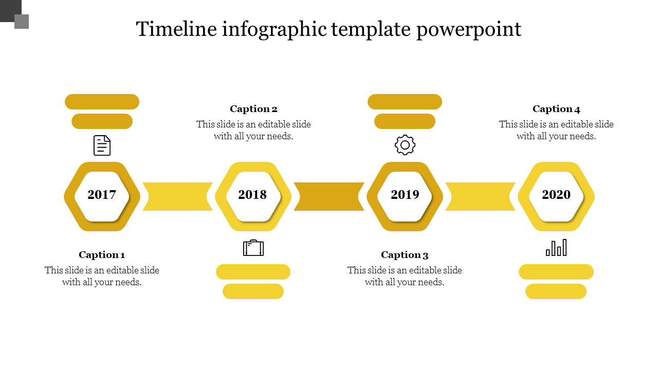 Free - Creative Timeline Infographic Template PowerPoint Slide